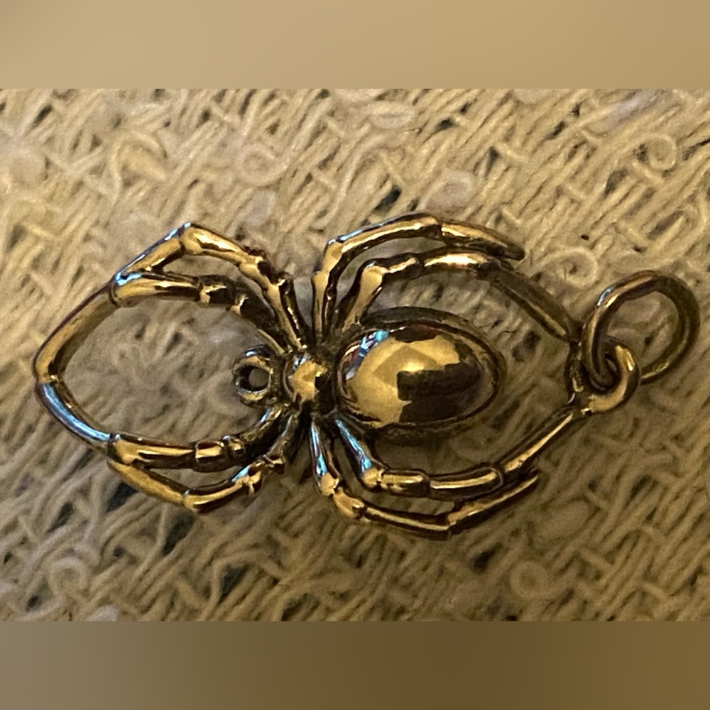 925 Sterling Silver Black Widow Charm